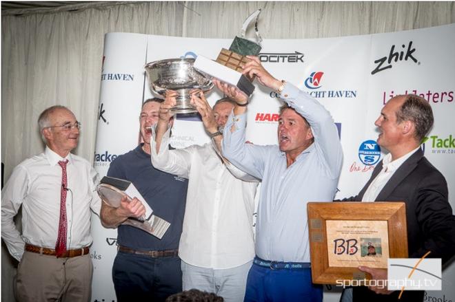 The overall winner of the championship, hosted by the Royal London Yacht Club, is John Bertrand (AUS) - Etchells World Championship © Sportography.tv